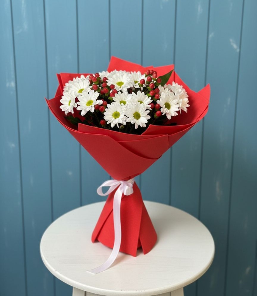 Букет цветов из: Хризантемы в Кормиловке