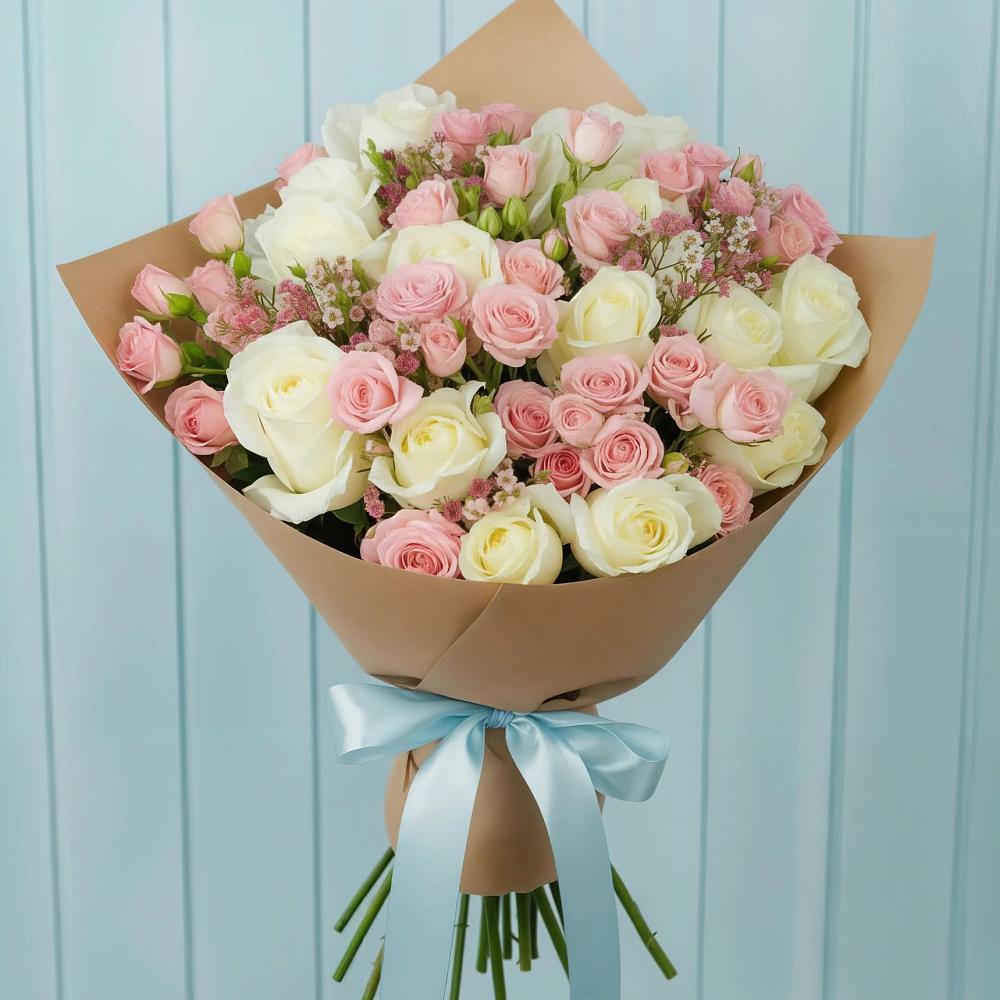 Букет цветов из: Розы в Кормиловке