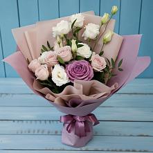 Букет цветов из:  Розы и Лизиантусы #REPLACE_PRED# Кормиловке