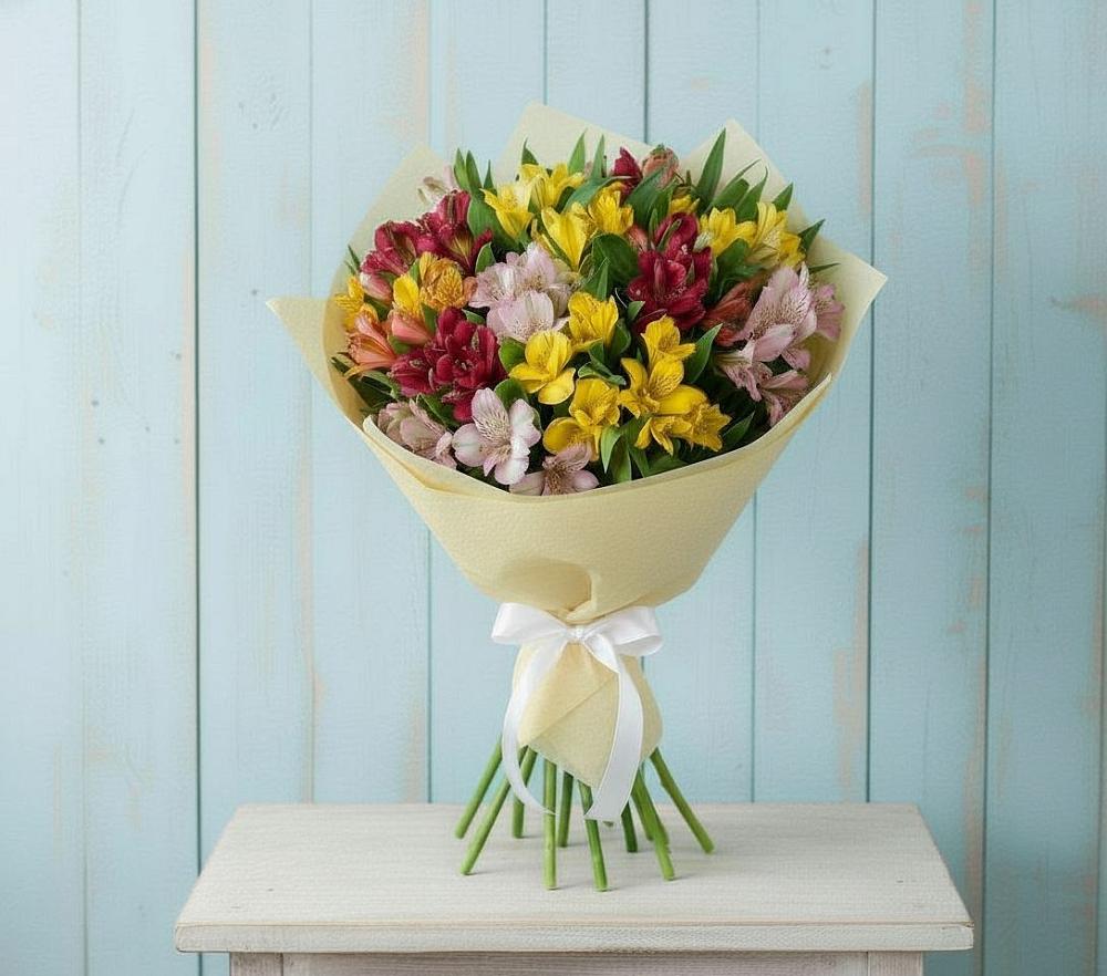 Букет цветов из: Альстромерии в Кормиловке