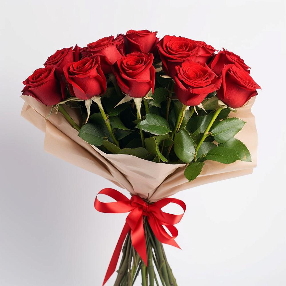Букет 11 Красных роз Эдлесс Лав в Кормиловке